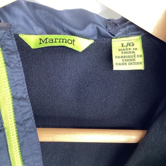 Youth Marmot Full Zip Hooded Wind Jacket - Picture 3 of 6